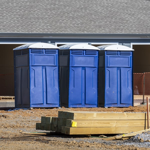 what is the maximum capacity for a single porta potty in Merritt North Carolina